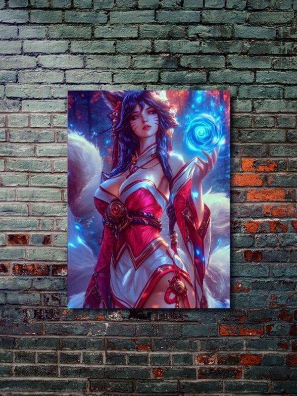 Znc Ahri - L.O.L - Oyun Posterleri, Özel Tasarım Kağıt Poster - Image 1