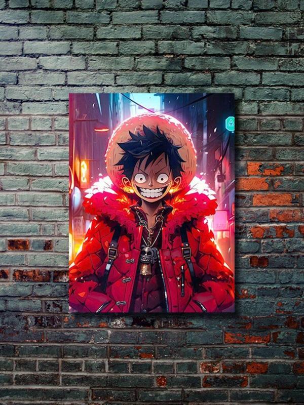 Znc Monkey D. Luffy,One Piece Posterleri, Özel Tasarım Kağıt Poster, Duvar Sanatı - Image 1