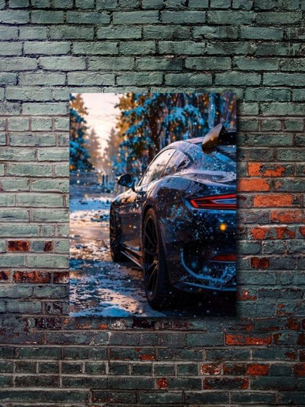Znc Porsche, Eşsiz Tasarım Otomobil Posterleri, Özel Tasarım Kağıt Poster - Image 1