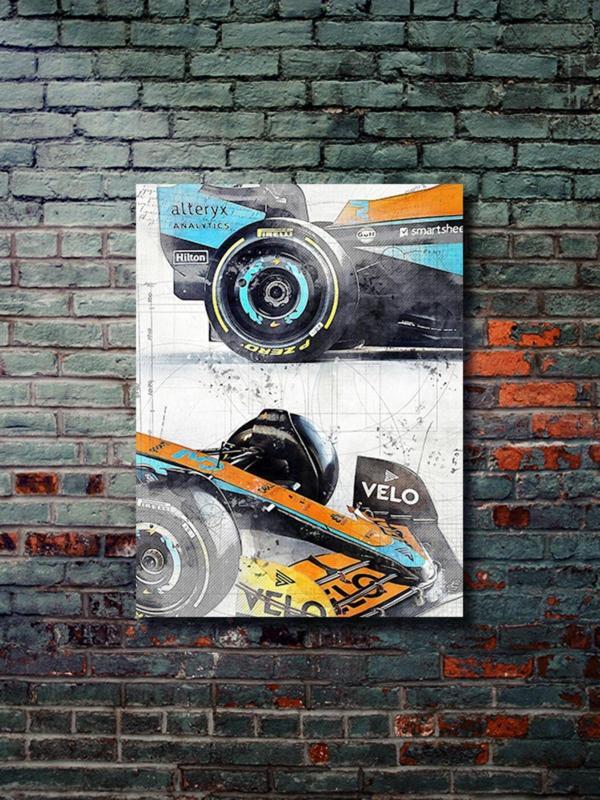 Znc Formula 1 Poster, Eşsiz Tasarım Otomobil Posterleri, Özel Tasarım Kağıt Poster - Image 1