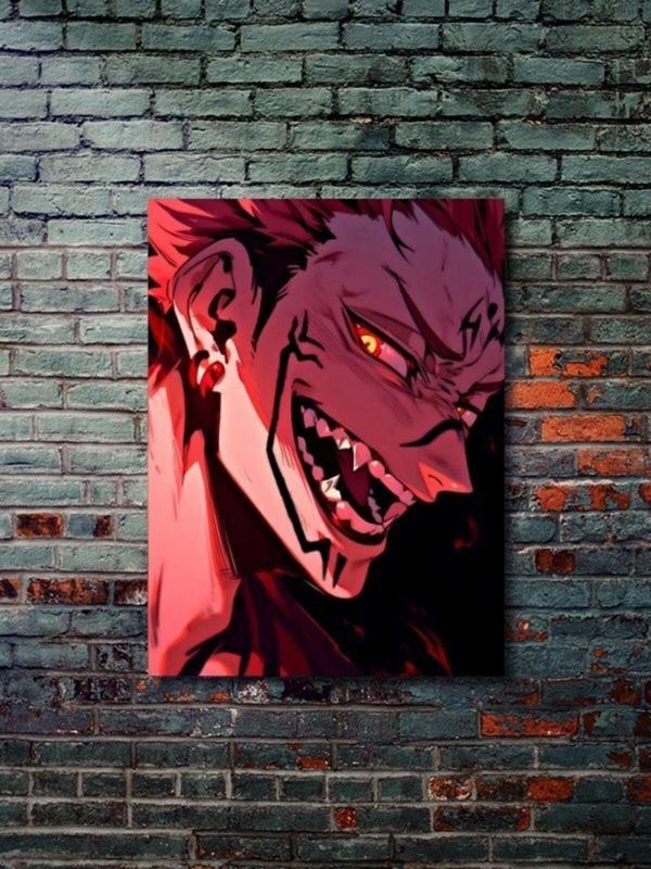 Znc Ryomen Sukuna - Jujutsu Kaisen, Anime - Manga Serisi, Özel Tasarım Kağıt Poster, Duvar Sanatı - Image 1