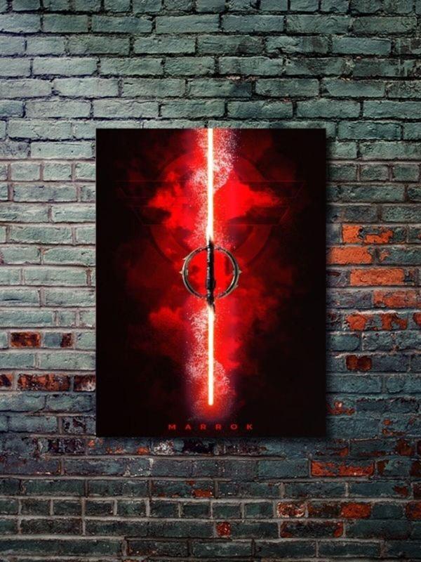 Znc Marrok, Starwars Işın Kılıcı Koleksiyon, Film Ve Karakter Özel Tasarım Poster Serisi - Image 1