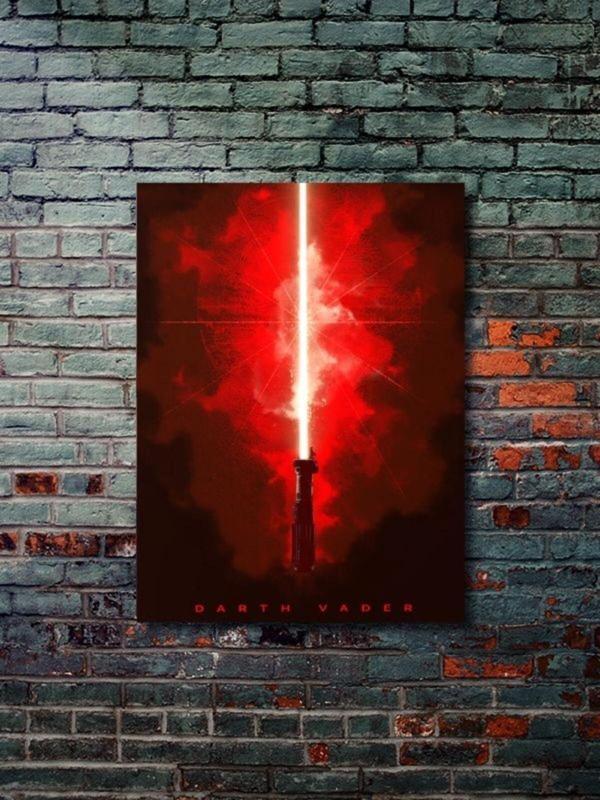 Znc Darth Vader, Starwars Işın Kılıcı Koleksiyon, Film Ve Karakter Özel Tasarım Poster Serisi - Image 1