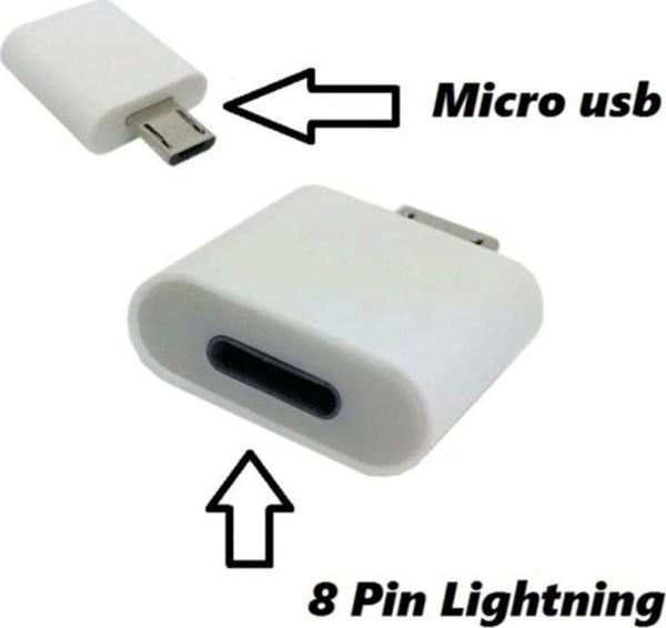 Iphone 8 Pin To Samsung Mikro Usb Çevirici Dönüştürücü Adaptör - Image 1