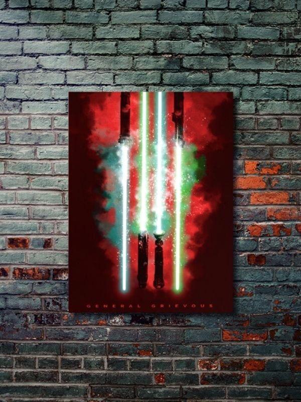 Znc Grevious, Starwars Işın Kılıcı Koleksiyon, Film Ve Karakter Özel Tasarım Poster Serisi - Image 1