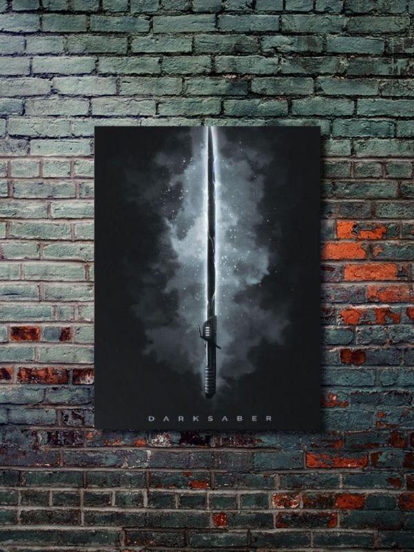 Znc Darksaber, Starwars Işın Kılıcı Koleksiyon, Film Ve Karakter Özel Tasarım Poster Serisi - Image 1
