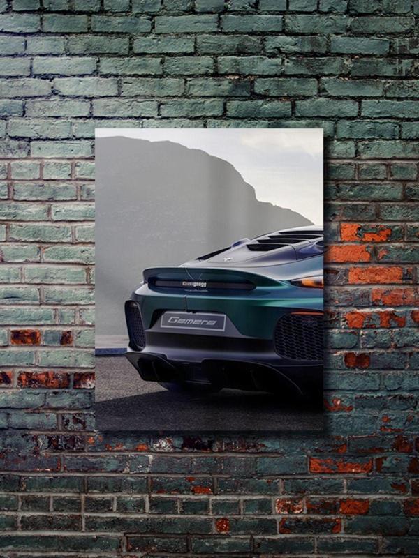 Znc Koenigsegg Gemera, Eşsiz Tasarım Otomobil Posterleri, Özel Tasarım Kağıt Poster, Duvar Sanatı - Image 1