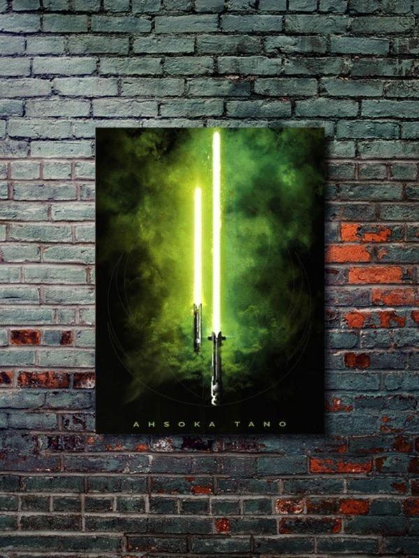 Znc Ahsoka Tano, Starwars Işın Kılıcı Koleksiyon, Film Ve Karakter Özel Tasarım Poster Serisi - Image 1