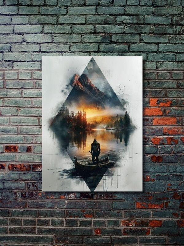 Znc Manzara, Doğa Temalı Poster, Özel Tasarım Kağıt Poster, Duvar Sanatı - Image 1