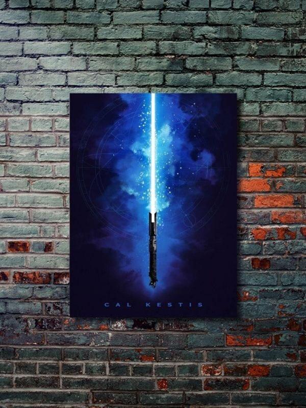 Znc Cal Kestis, Starwars Işın Kılıcı Koleksiyon, Film Ve Karakter Özel Tasarım Poster Serisi - Image 1