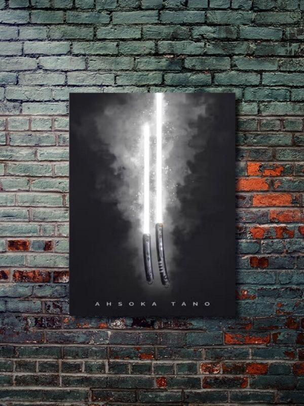 Znc Ahsoka Tano, Starwars Işın Kılıcı Koleksiyon, Film Ve Karakter Özel Tasarım Poster Serisi - Image 1