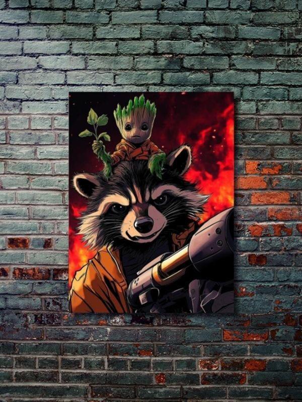 Znc Galaksinin Koruyucuları - Marvel - Dizi, Film Ve Karakter Özel Tasarım Poster Serisi, Eşsiz Tasarım, - Image 1