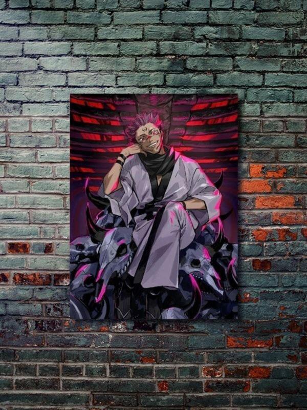 Znc Ryomen Sukuna - Jujutsu Kaisen, Anime - Manga Serisi, Özel Tasarım Kağıt Poster, Duvar Sanatı - Image 1