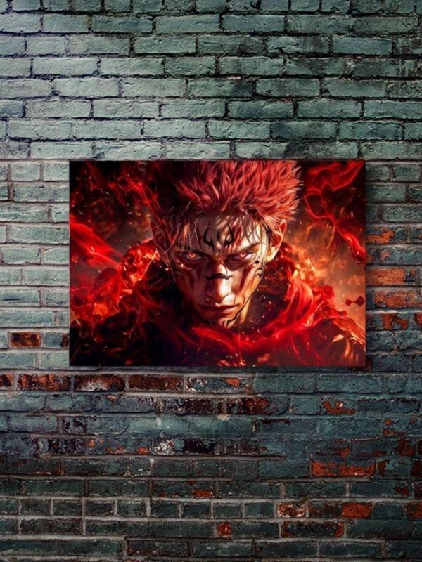 Znc Ryomen Sukuna - Jujutsu Kaisen, Anime - Manga Serisi, Özel Tasarım Kağıt Poster, Duvar Sanatı - Image 1