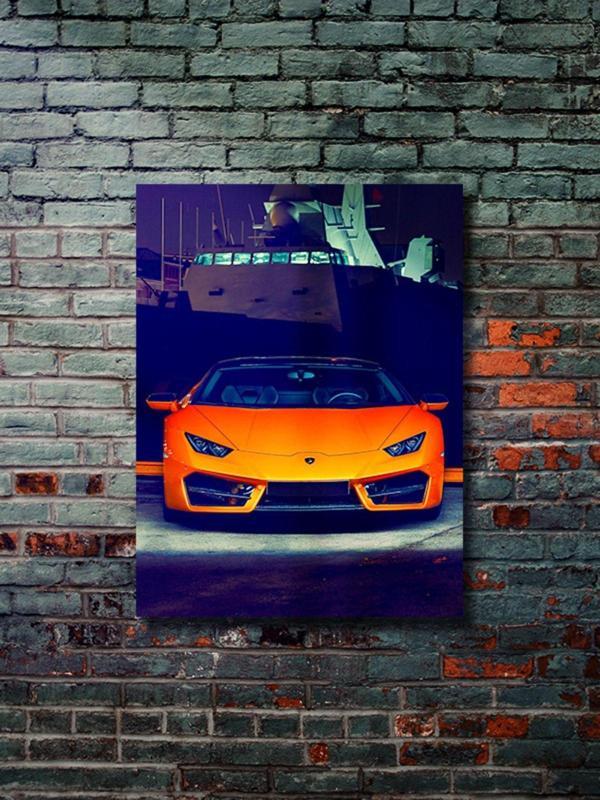 Znc Lamborghini, Eşsiz Tasarım Otomobil Posterleri, Özel Tasarım Kağıt Poster, Duvar Sanatı - Image 1