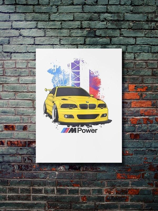Znc Bmw M3 - Cars Posterleri, Özel Tasarım Kağıt Poster, Duvar Sanatı - Image 1