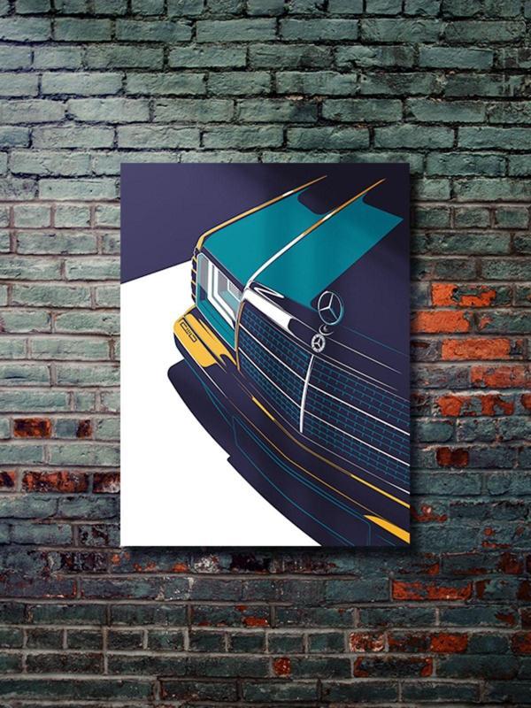 Znc Mercedes - Cars Posterleri, Özel Tasarım Kağıt Poster, Duvar Sanatı - Image 1