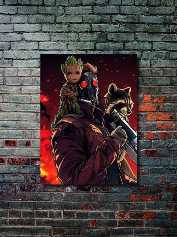 Znc Galaksinin Koruyucuları - Marvel - Dizi, Film Ve Karakter Özel Tasarım Poster Serisi, Eşsiz Tasarım, - Image 1
