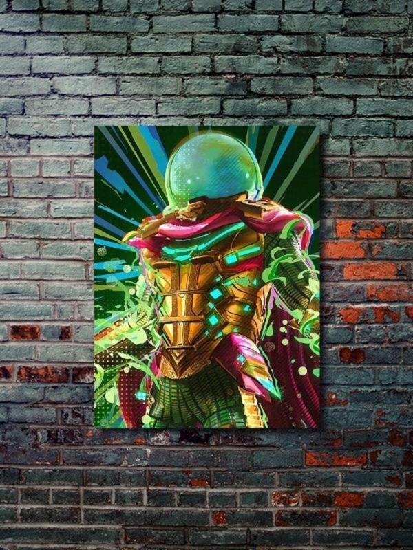 Znc Mysterio - Marvel - Dizi, Film Ve Karakter Özel Tasarım Poster Serisi, Eşsiz Tasarım, - Image 1
