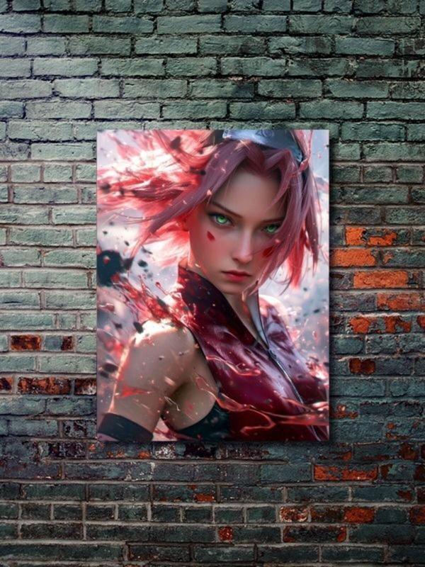 Znc Sakura - Naruto - Anime & Manga Posterleri, Özel Tasarım Kağıt Poster - Image 1