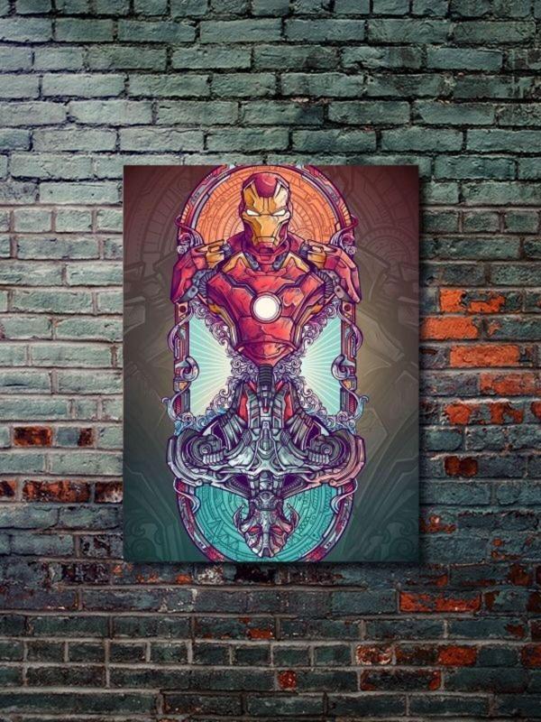 Znc İronman - Marvel - Dizi, Film Ve Karakter Özel Tasarım Poster Serisi, Eşsiz Tasarım, - Image 1