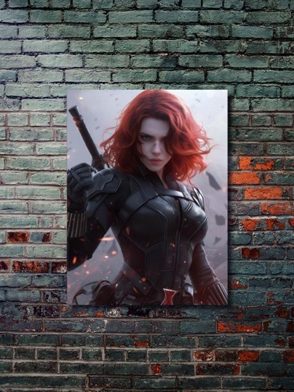 Znc Black Widow - Marvel - Dizi, Film Ve Karakter Özel Tasarım Poster Serisi, Eşsiz Tasarım, - Image 1