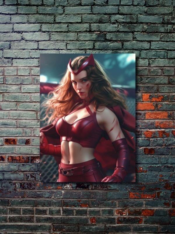 Znc Wanda Maximoff - Marvel - Dizi, Film Ve Karakter Özel Tasarım Poster Serisi, Eşsiz Tasarım, - Image 1