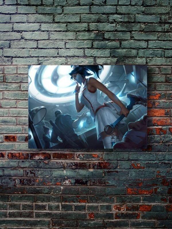 Znc Akali - Oyun Posterleri, Özel Tasarım Kağıt Poster - Image 1