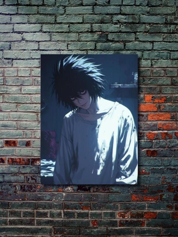 Znc L - Death Note, Anime - Manga Serisi, Özel Tasarım Kağıt Poster, Duvar Sanatı - Image 1