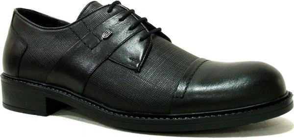 Burç Siyah Bağcıklı Anatomik Comfort Ayakkabı - Image 1