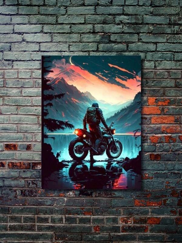 Znc Karma Motosiklet Posterleri, Eşsiz Tasarım Motosiklet Posterleri, Özel Tasarım Kağıt Poster - Image 1