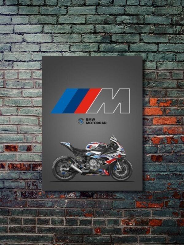 Znc S1000Rr - Bmw - Eşsiz Tasarım Motosiklet Posterleri, Özel Tasarım Kağıt Poster - Image 1