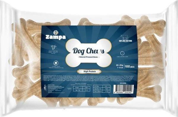 Zampa Natürel Press Kemik Köpek Ödülü 100lü 20-25g - Image 1