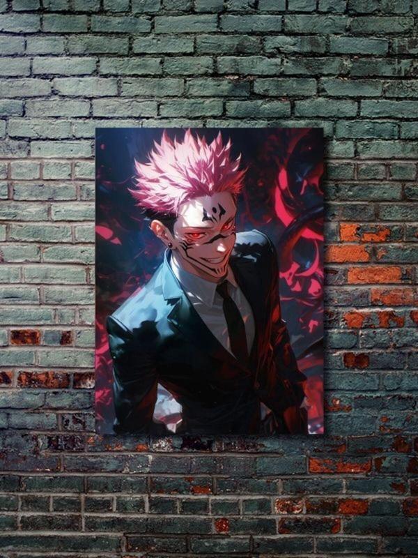 Znc Ryomen Sukuna - Jujutsu Kaisen, Anime - Manga Serisi, Özel Tasarım Kağıt Poster, Duvar Sanatı - Image 1