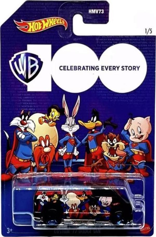 Hot Wheels WB Celebrating Every Story Custom 77 Dodge Van HLK29 - Image 1