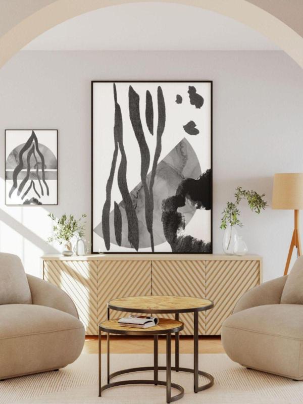 Znc Bohem Minimalist Tasarım, Boho Sanatı Posterleri, Özel Tasarım Kağıt Poster - Image 1