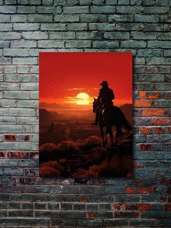 Znc Arthur Morgan - Red Dead Redemption - Gaming Posterleri, Özel Tasarım Kağıt Poster, Duvar Sanatı - Image 1