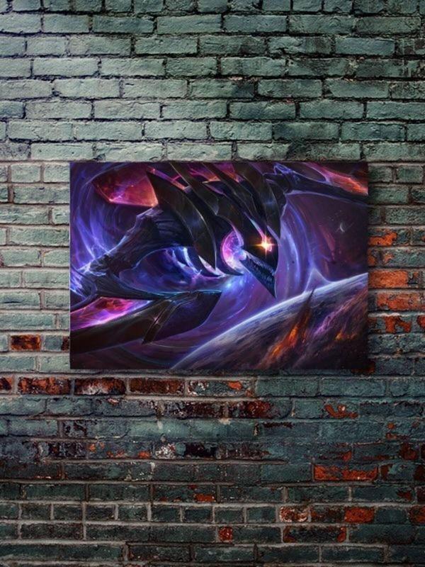 Znc Khazix, League Of Legends, Eşsiz Tasarım Oyun, Karakter Posterleri, Özel Tasarım Kağıt Poster, - Image 1