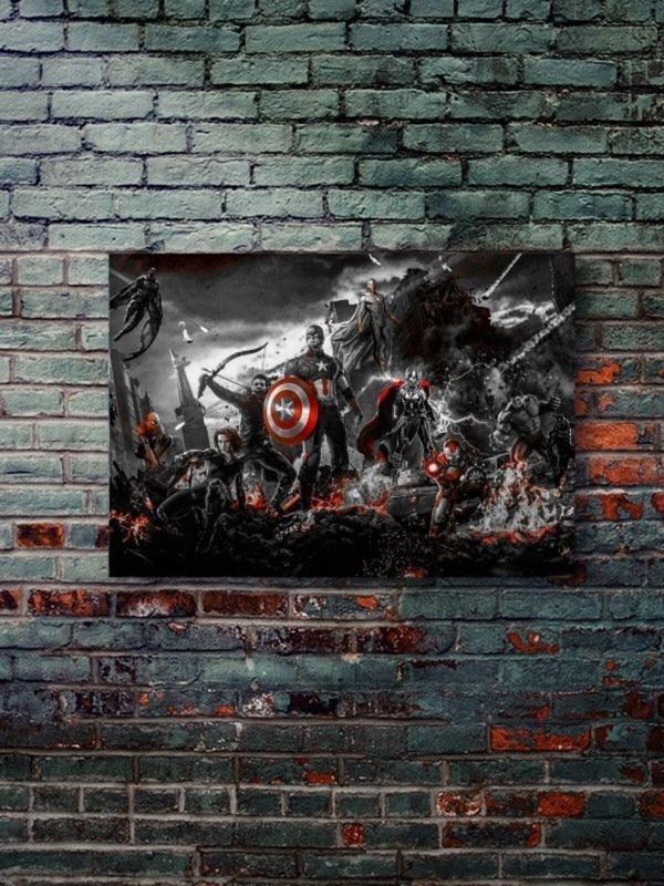 Znc Avengers - Marvel - Film & Dizi Posterleri, Özel Tasarım Kağıt Poster, Duvar Sanatı - Image 1