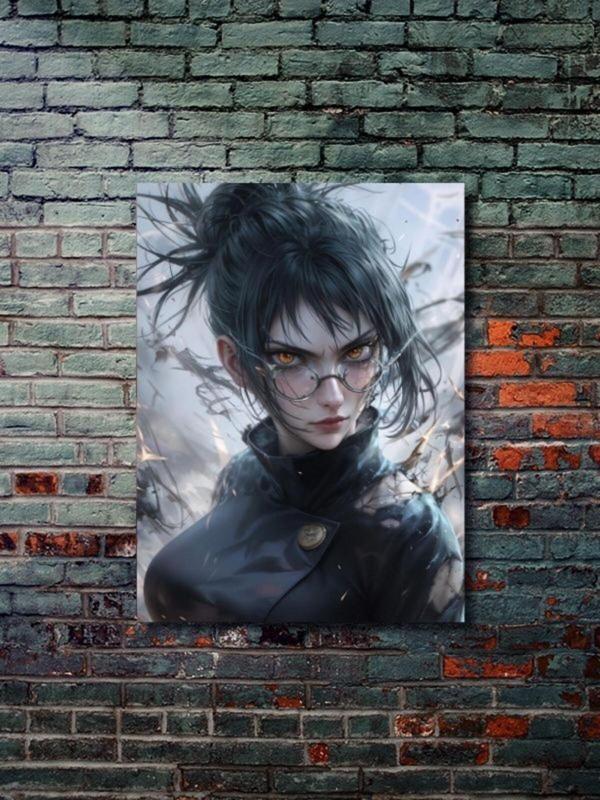 Znc Maki Zenin - Jujutsu Kaisen, Anime - Manga Serisi, Özel Tasarım Kağıt Poster, Duvar Sanatı - Image 1