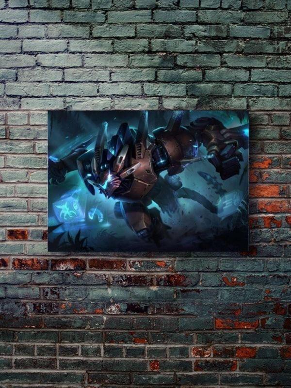 Znc Rengar - League Of Legends - Gaming Posterleri, Özel Tasarım Kağıt Poster - Image 1