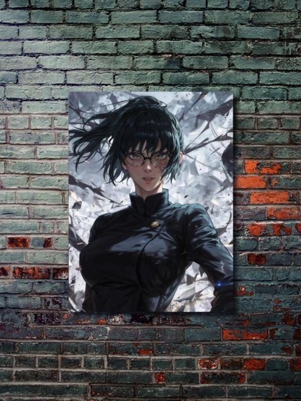 Znc Maki Zenin - Jujutsu Kaisen, Anime - Manga Serisi, Özel Tasarım Kağıt Poster, Duvar Sanatı - Image 1