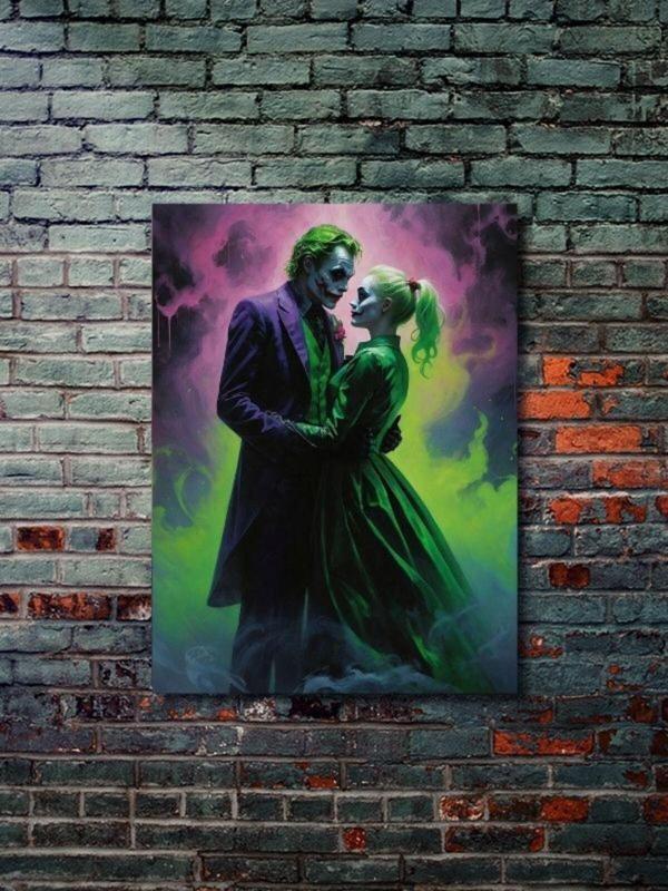 Znc Joker Ve Harley Quinn, Dizi, Film Ve Karakter Özel Tasarım Poster Serisi, Eşsiz Tasarım - Image 1