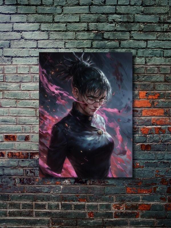 Znc Maki Zenin - Jujutsu Kaisen, Anime - Manga Serisi, Özel Tasarım Kağıt Poster, Duvar Sanatı - Image 1