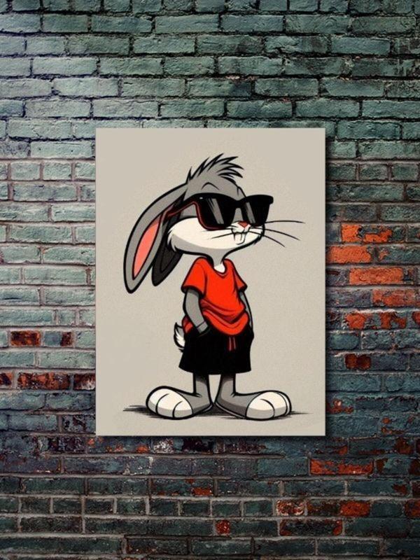 Znc Bugs Bunny - Çizgi Film, Cartoon - Film & Dizi Posterleri, Özel Tasarım Kağıt Poster, Duvar Sanatı - Image 1