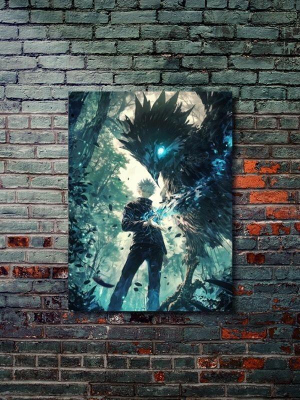 Znc Satoru Gojo, Jujutsu Kaisen, Özel Tasarım Kağıt Poster, Duvar Sanatı - Image 1