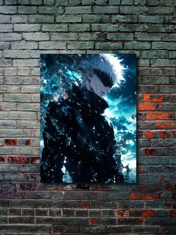 Znc Satoru Gojo, Jujutsu Kaisen, Özel Tasarım Kağıt Poster, Duvar Sanatı - Image 1