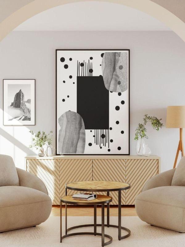 Znc Bohem Minimalist Tasarım, Boho Sanatı Posterleri, Özel Tasarım Kağıt Poster - Image 1