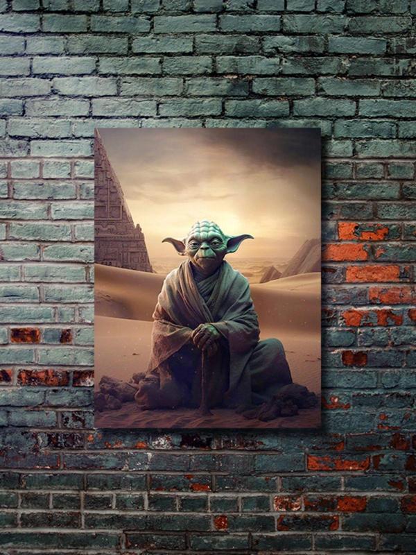 Znc Yoda, Starwars, Dizi, Film Ve Karakter Özel Tasarım Poster Serisi, Eşsiz Tasarım, - Image 1