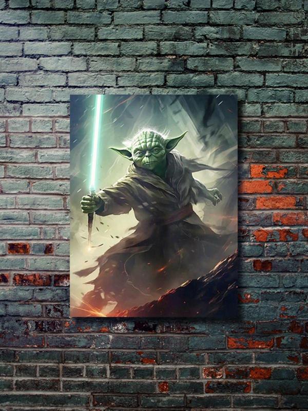 Znc Yoda, Starwars, Dizi, Film Ve Karakter Özel Tasarım Poster Serisi, Eşsiz Tasarım, - Image 1